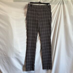 Plaid Straight Leg Women's Pants